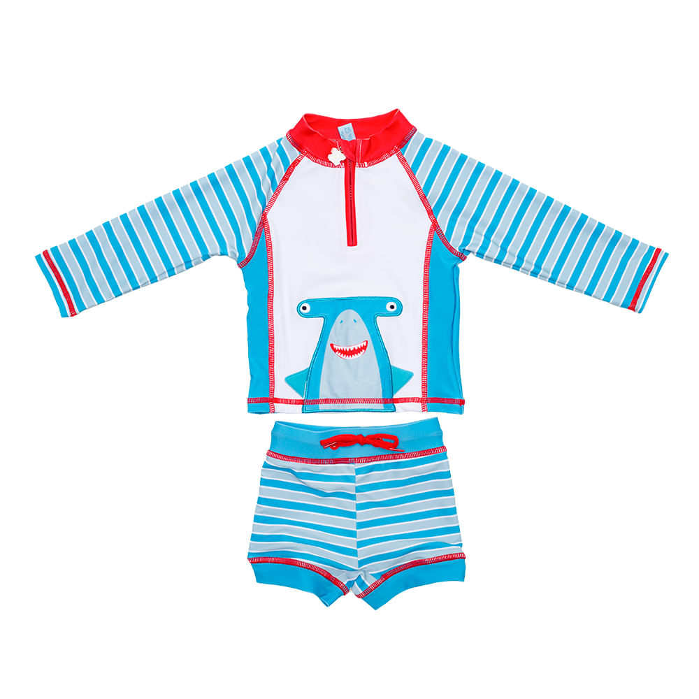 Traje De Baño Uv 2 Pcs Bebé Niño