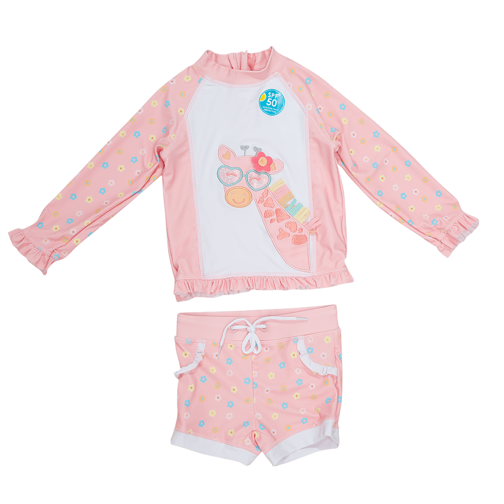 Traje De Baño Uv 2 Pcs Bebé Niña