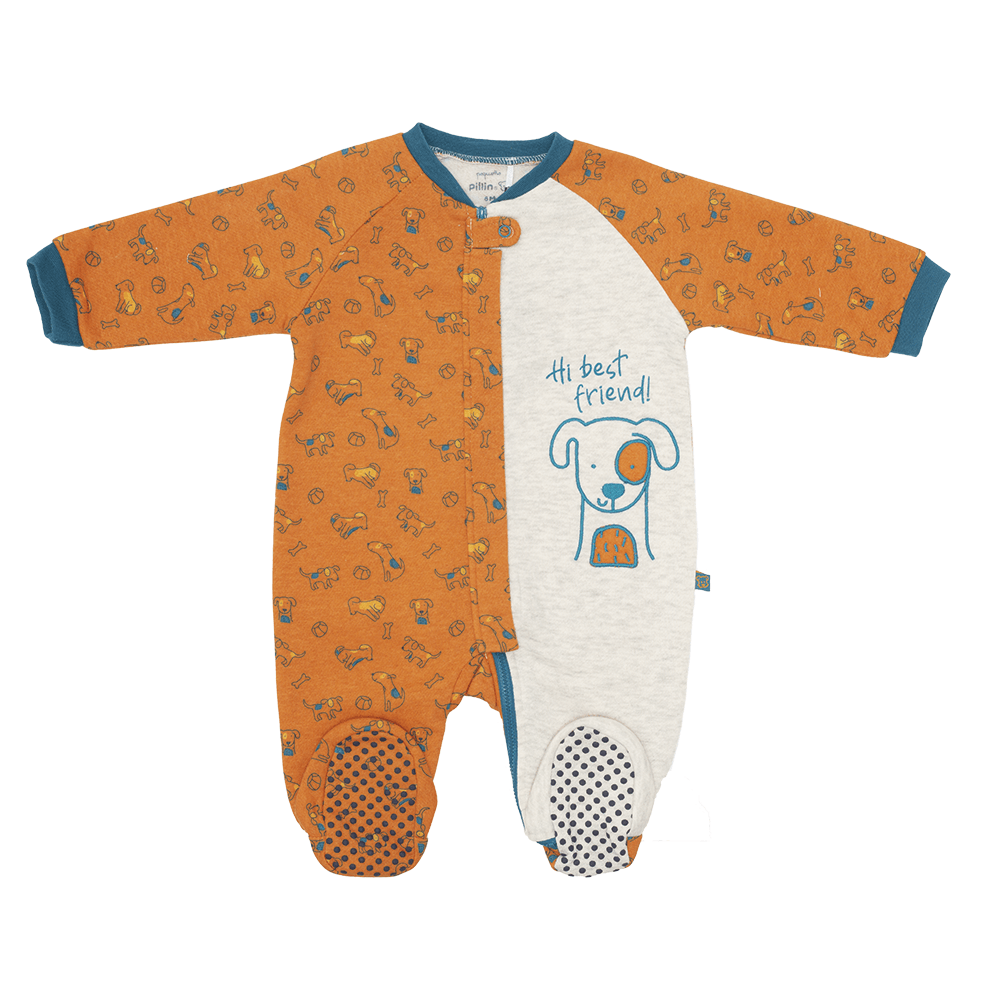 Pijama Bebé Niño Naranja