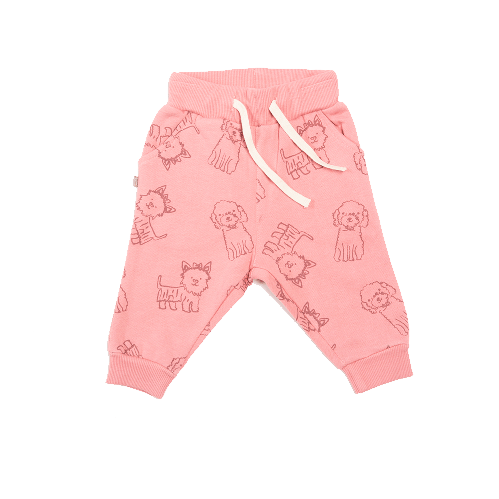 Pantalón Buzo Bebé Niña Rosado