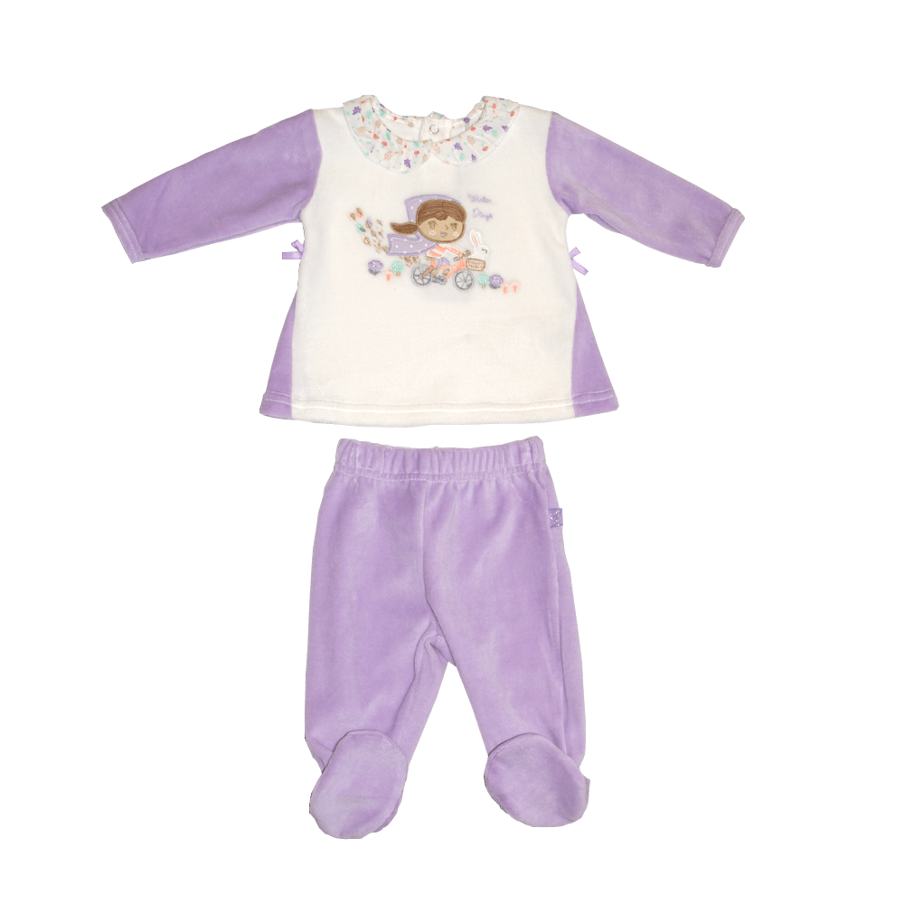 Conjunto Plush Bebé Niña Lila