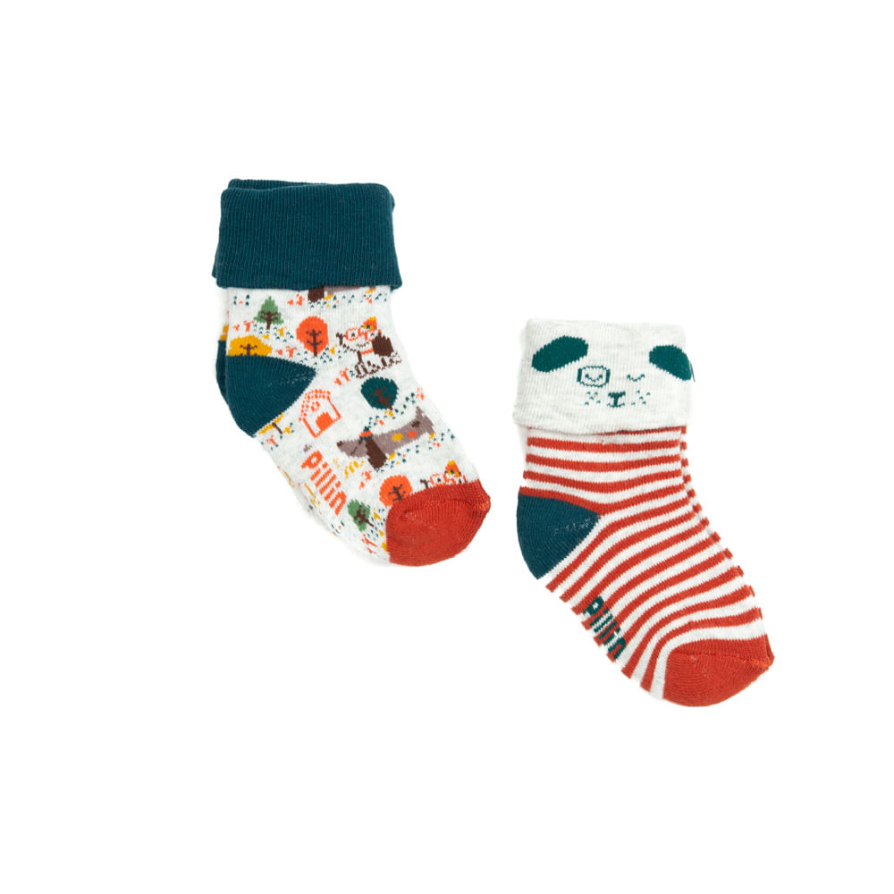 Pack 2 Calcetines Bebé Niño Multicolor