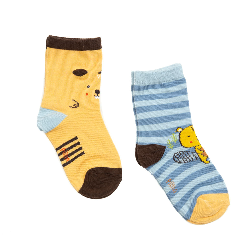 Pack 2 Calcetines Bebé Niño Multicolor