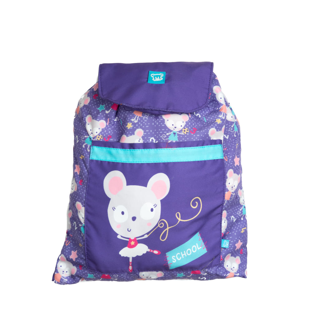 Morral Bebé Niña Ratoncita Morado