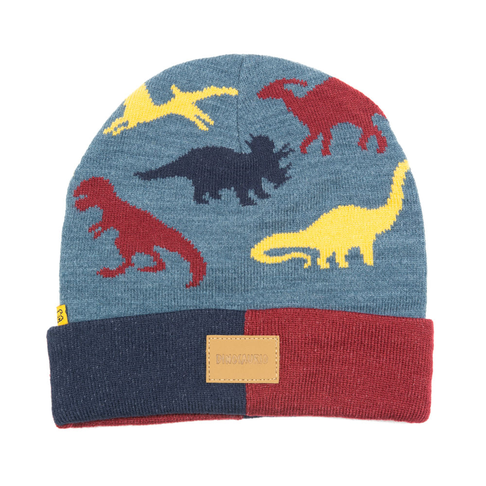 Gorro Bebé Niño Dinosaurio Turquesa