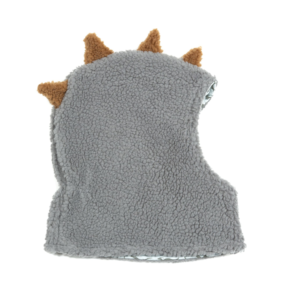 Gorro Bebé Niño Dinosaurio Gris