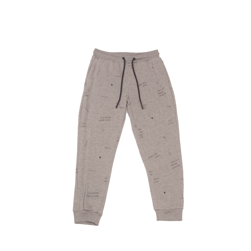 Pantalón De Buzo Niño Gris Oscuro