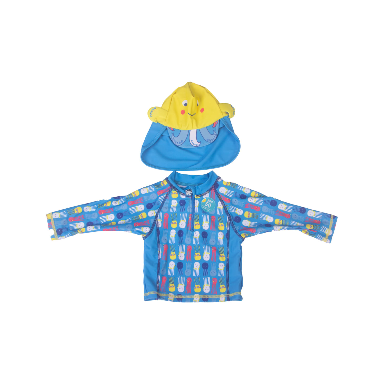 Traje de baño Bebe Niño Celeste 