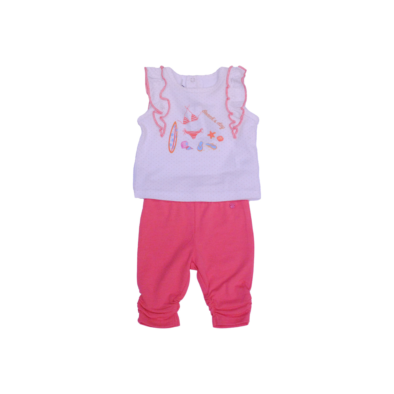 Conjunto Bebe Niña Blanco 