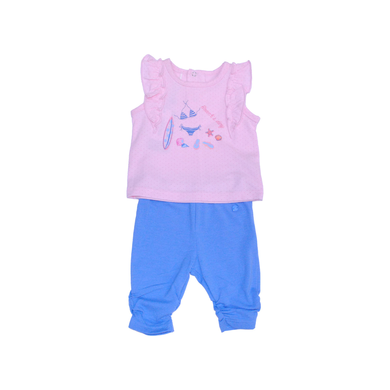 Conjunto Bebe Niña Rosado 