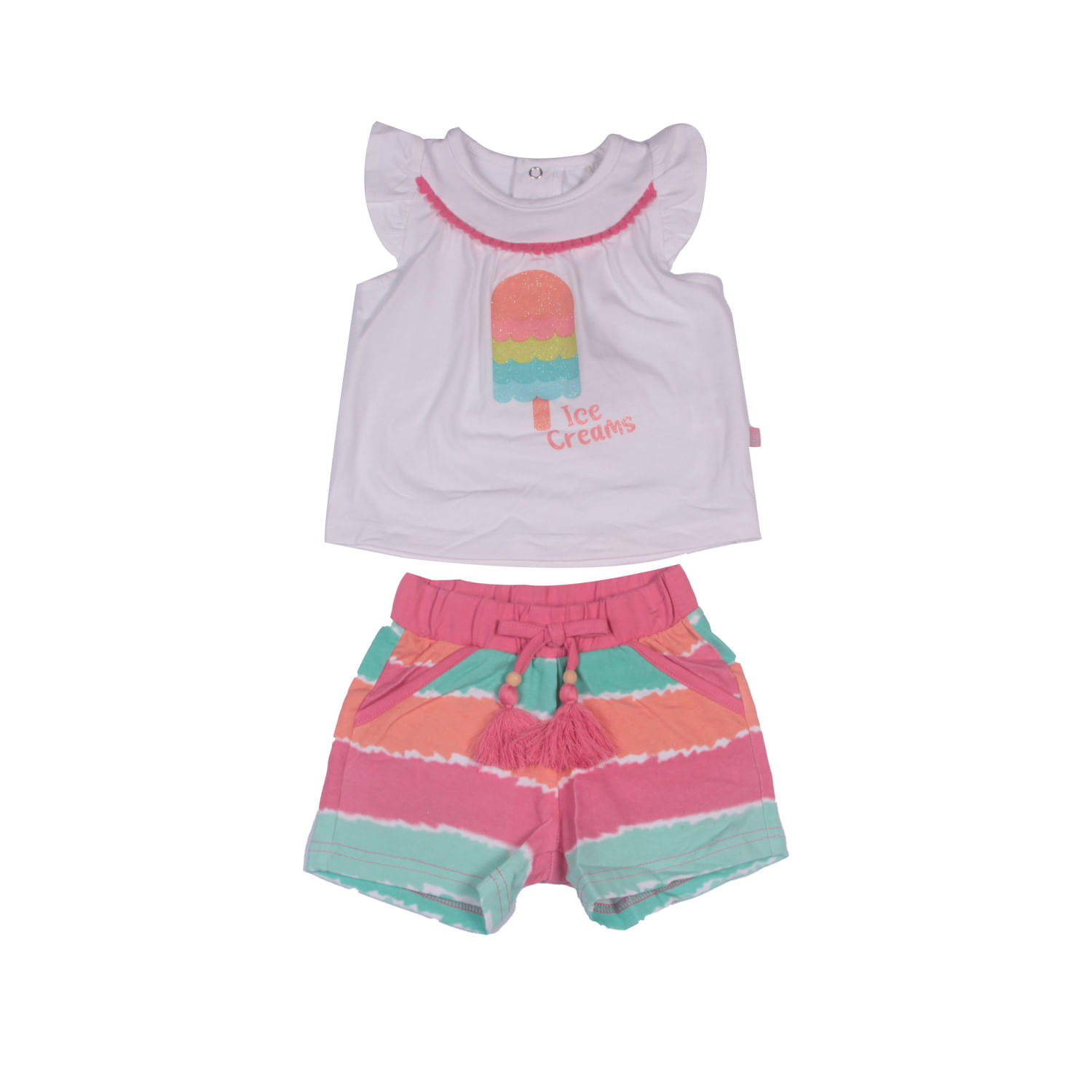 Conjunto Bebe Niña Blanco 