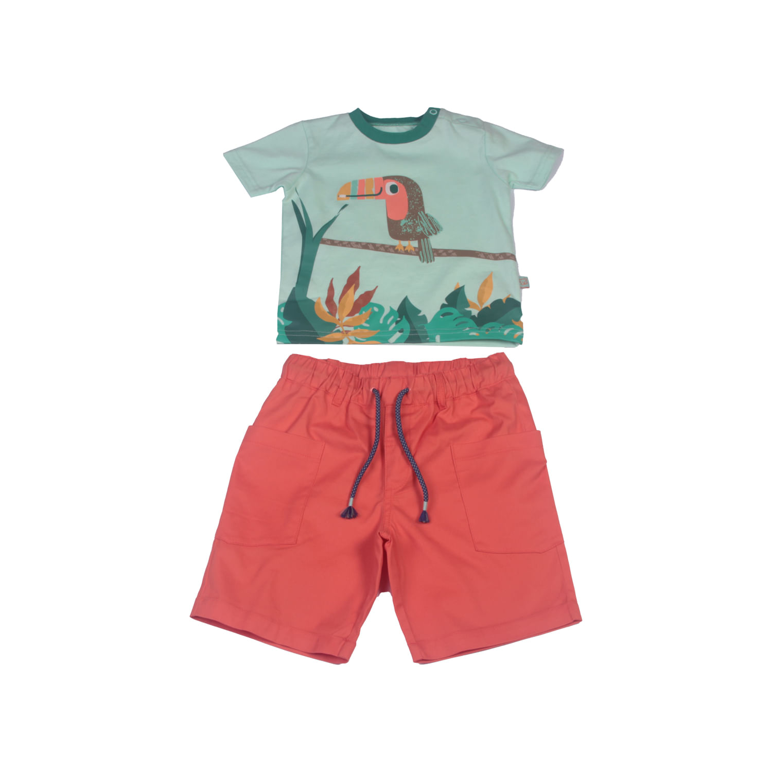 Conjunto Bebe Niño Naranja 