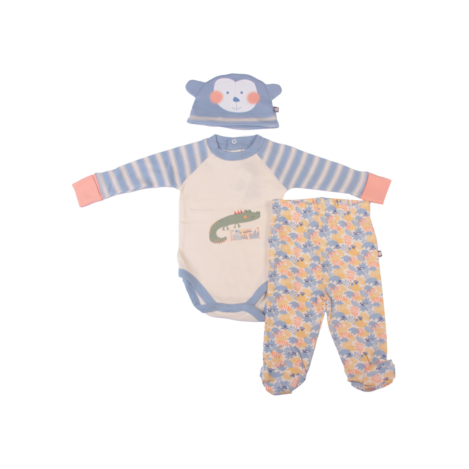  Set 3 Pzas Body Niño Multicolor 