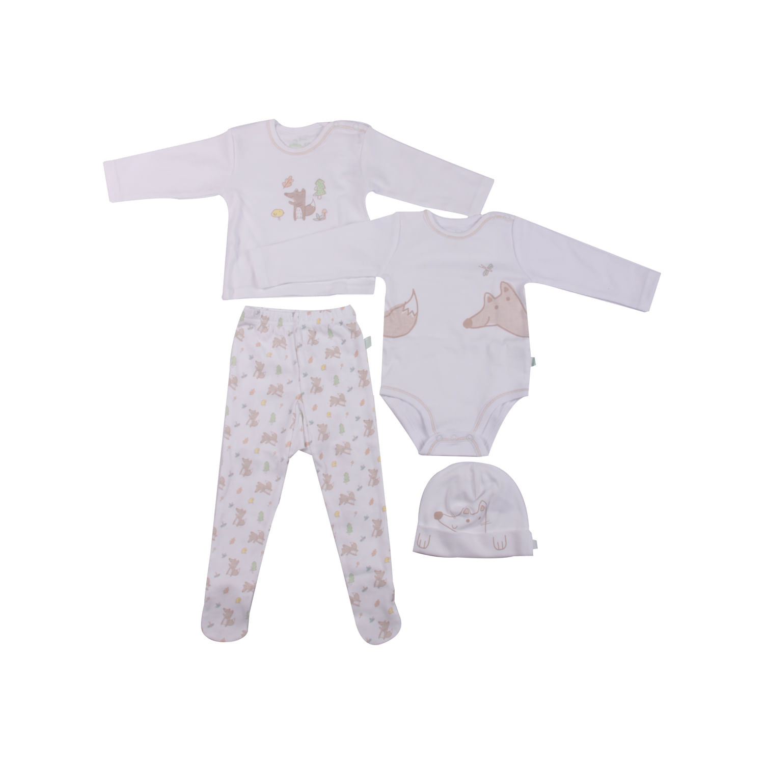 Set 4 Pzas Bebe Niña Multicolor