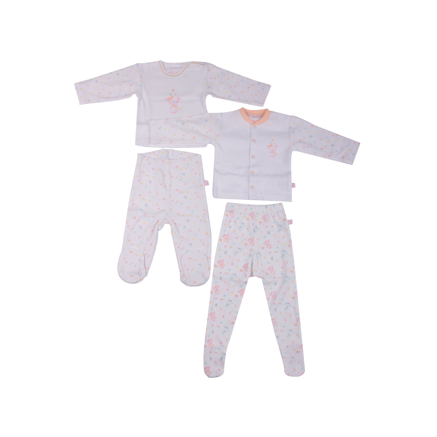 Set 6 Pzas Bebe Niña Multicolor