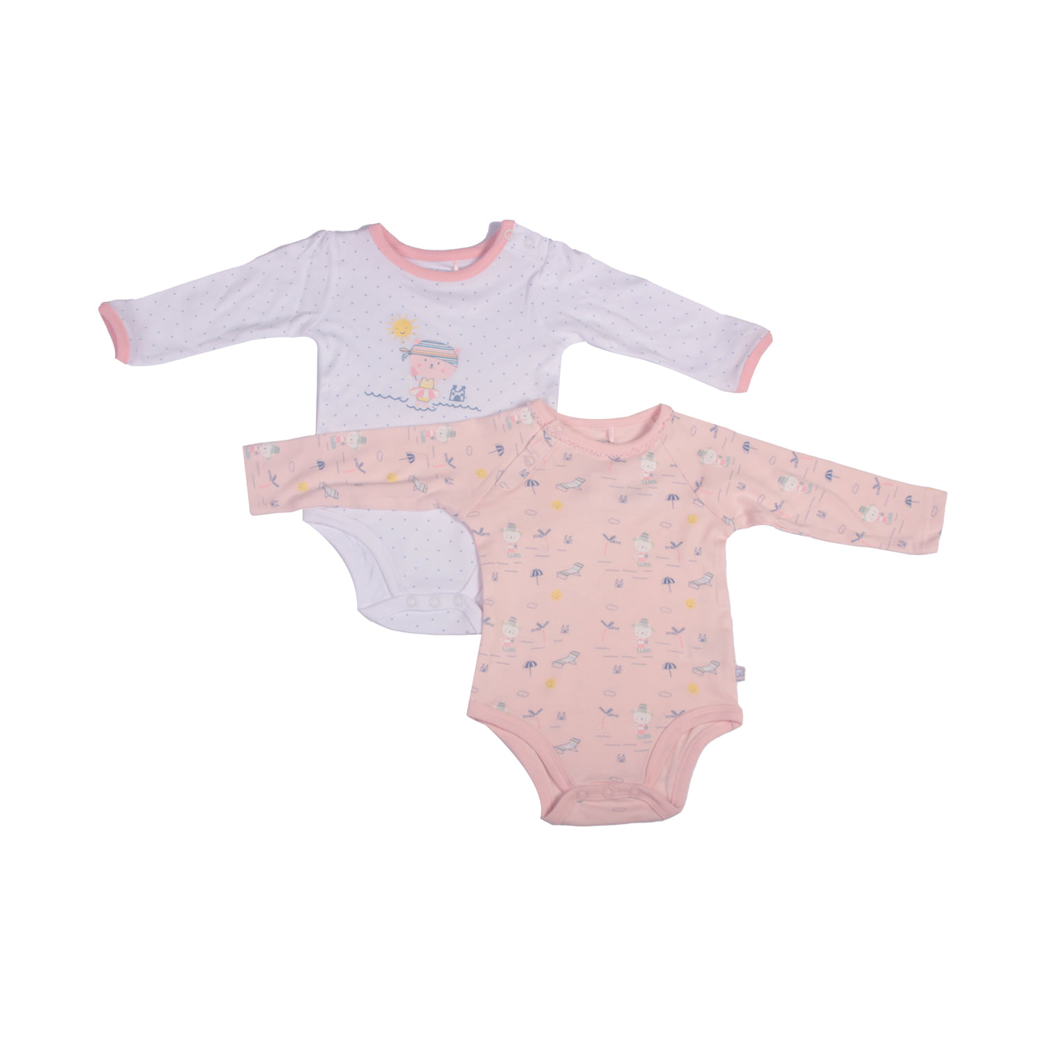  Set 2 Pzas Body Niña Multicolor 