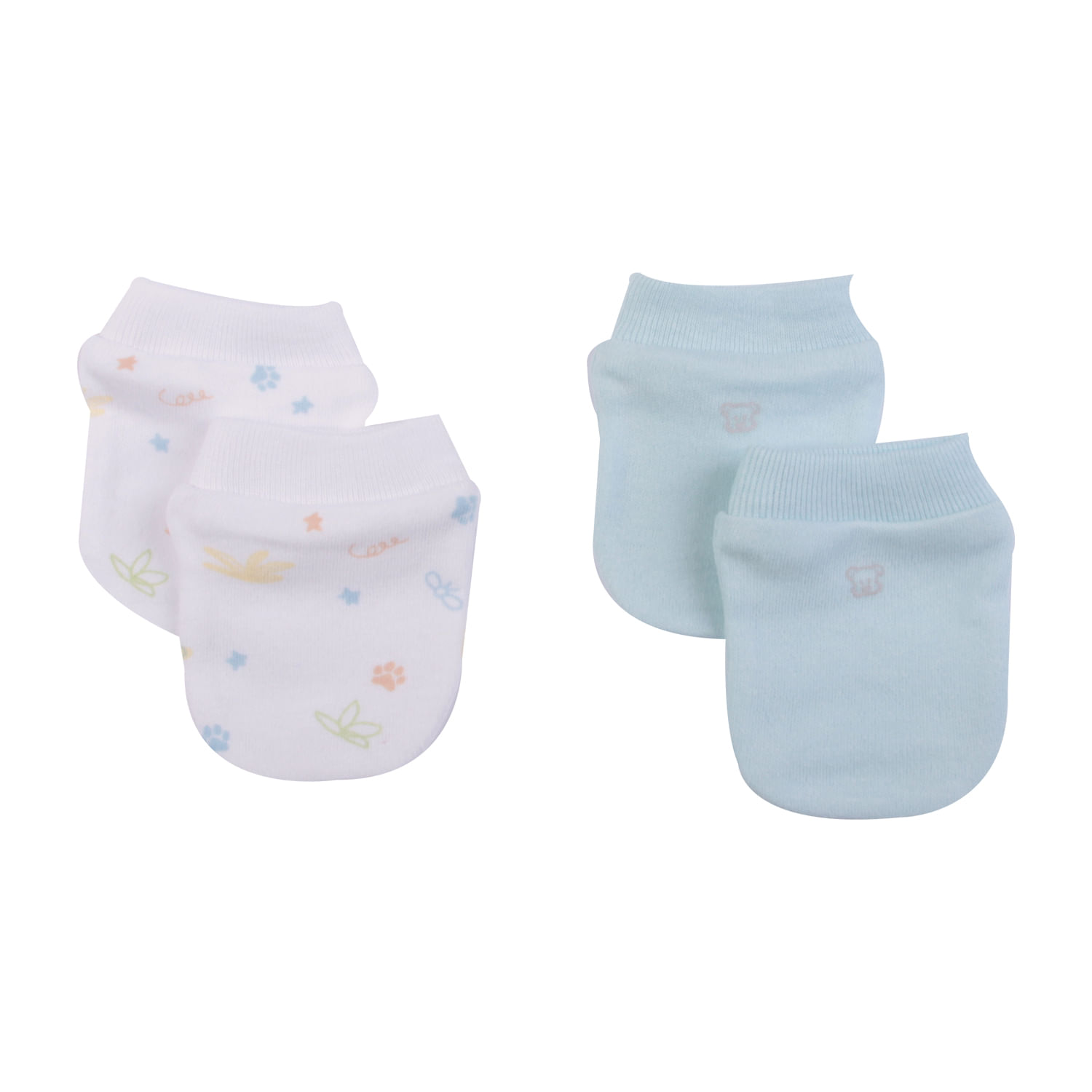  Set 2 Pzas Mitones New Born Multicolor 