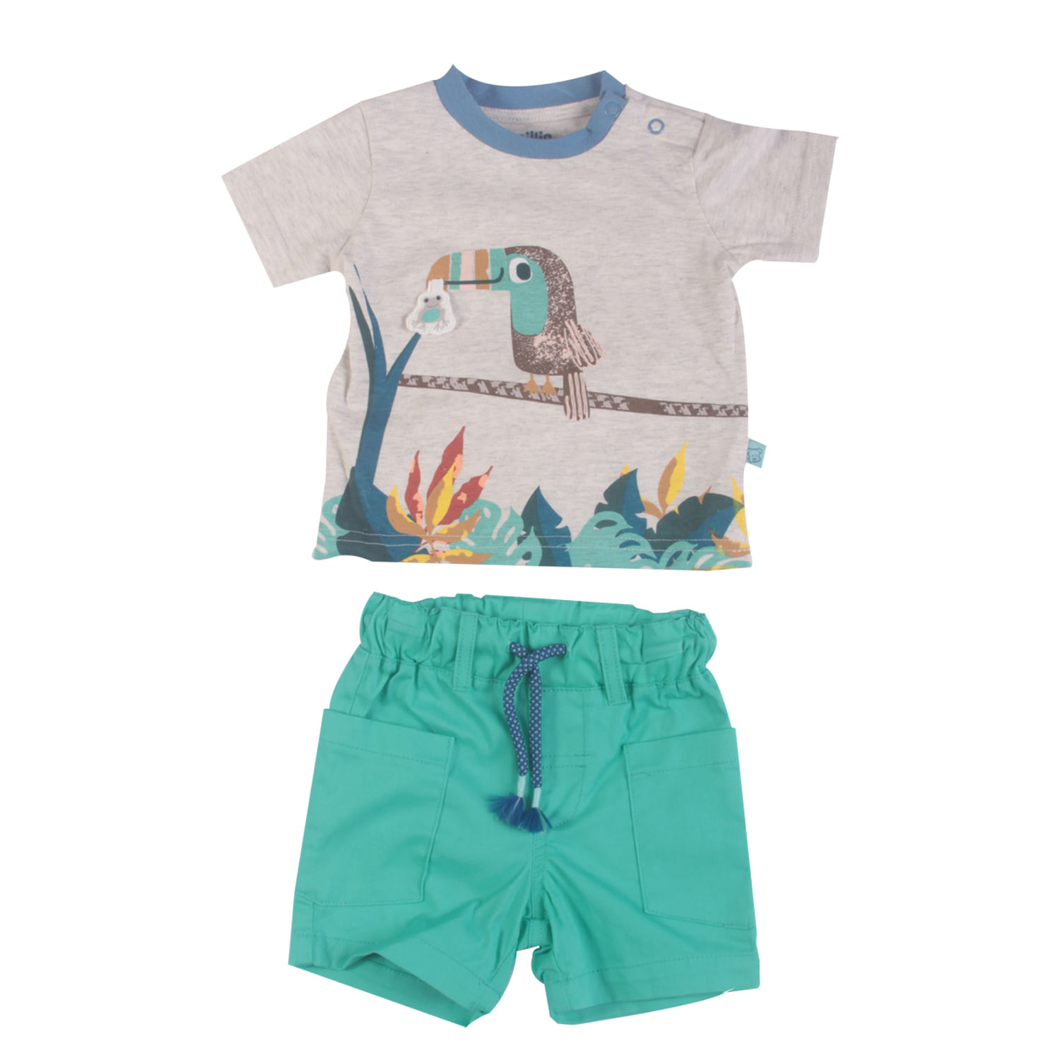 Conjunto Bebe Niño Menta 