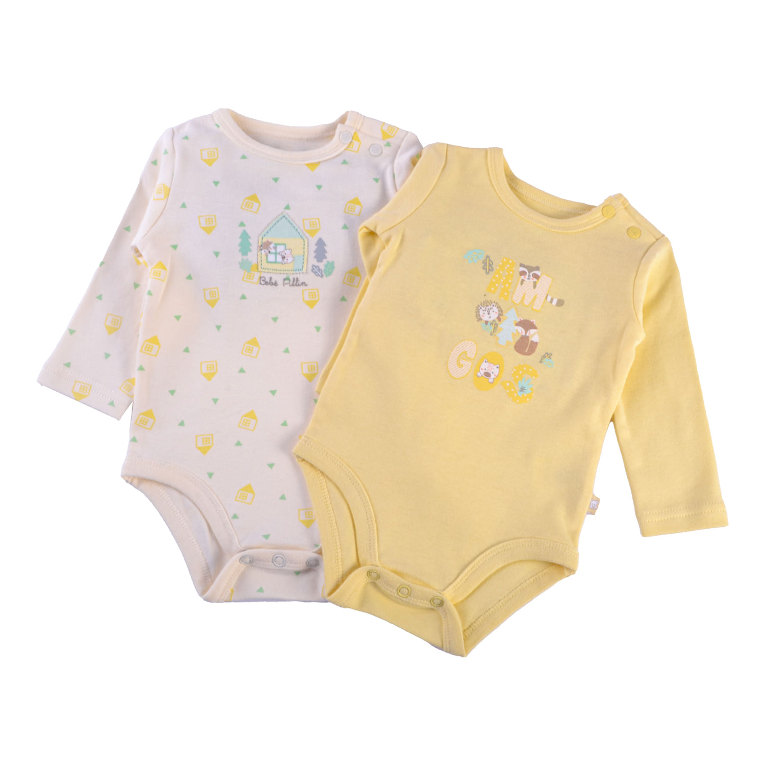 Set 2 Pzas Body Bebé Unisex Multicolor 