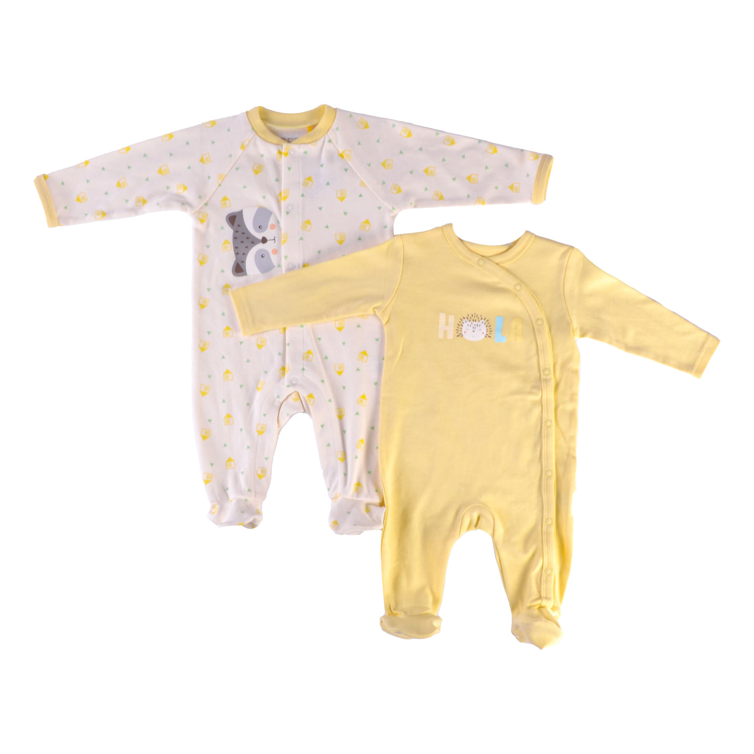 Set 2 Pzas Osito Bebé Unisex Multicolor 