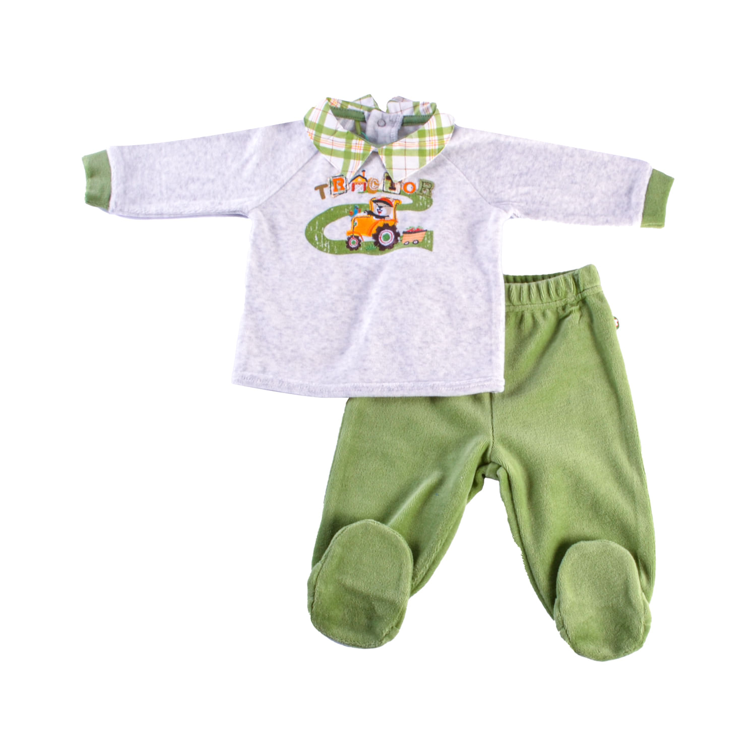 Conjunto Plush Bebé Niño Verde 