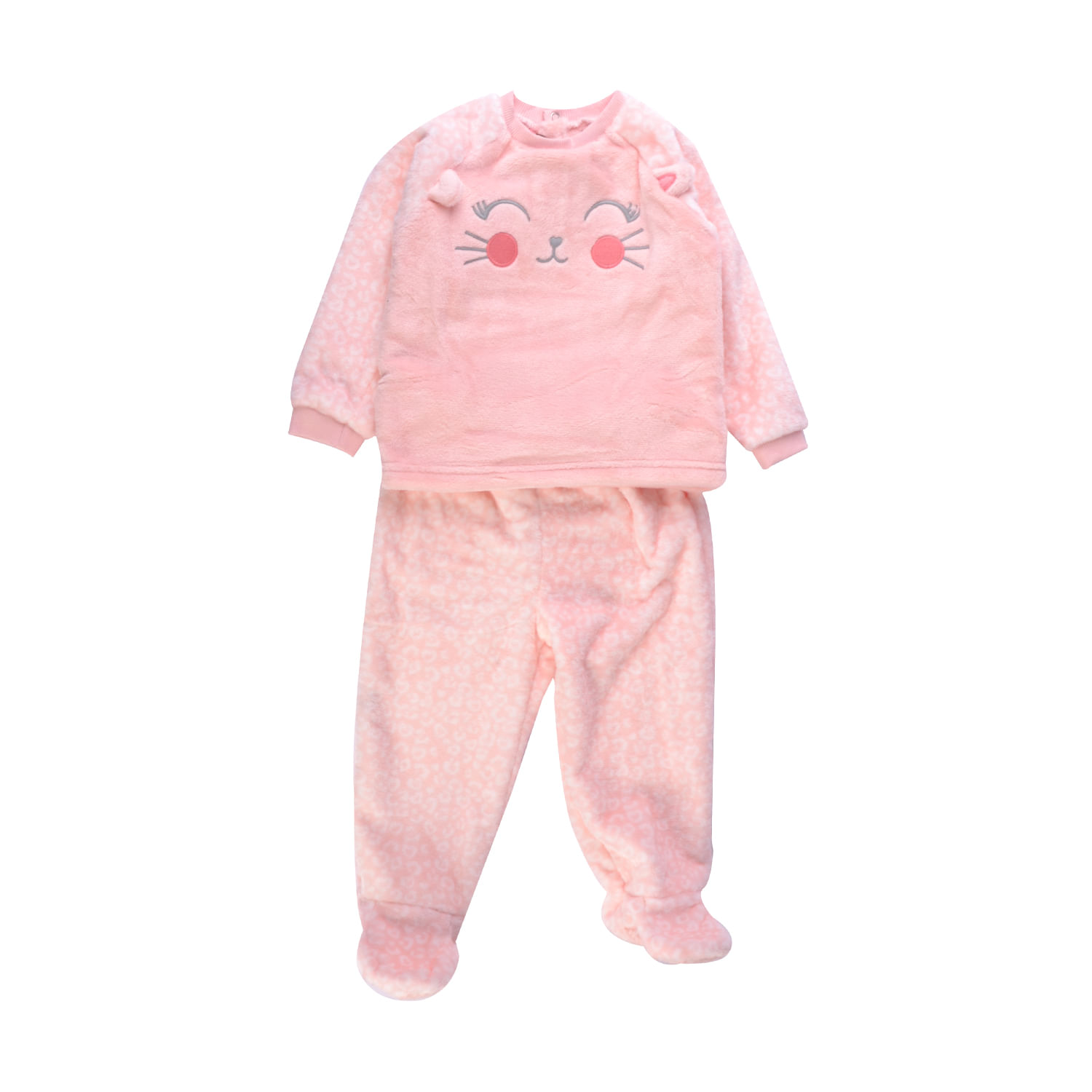 Set 2 Pzas Pijama Bebé Niña Rosado 