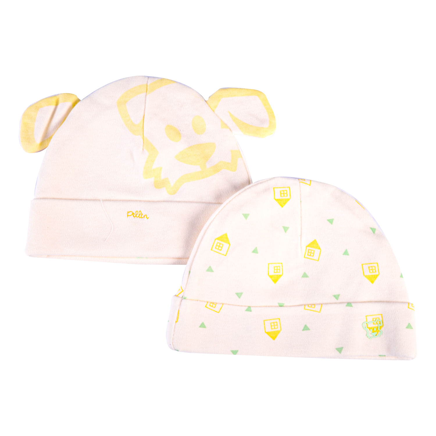 Set 2 Pzas Gorro Bebé Unisex Multicolor 