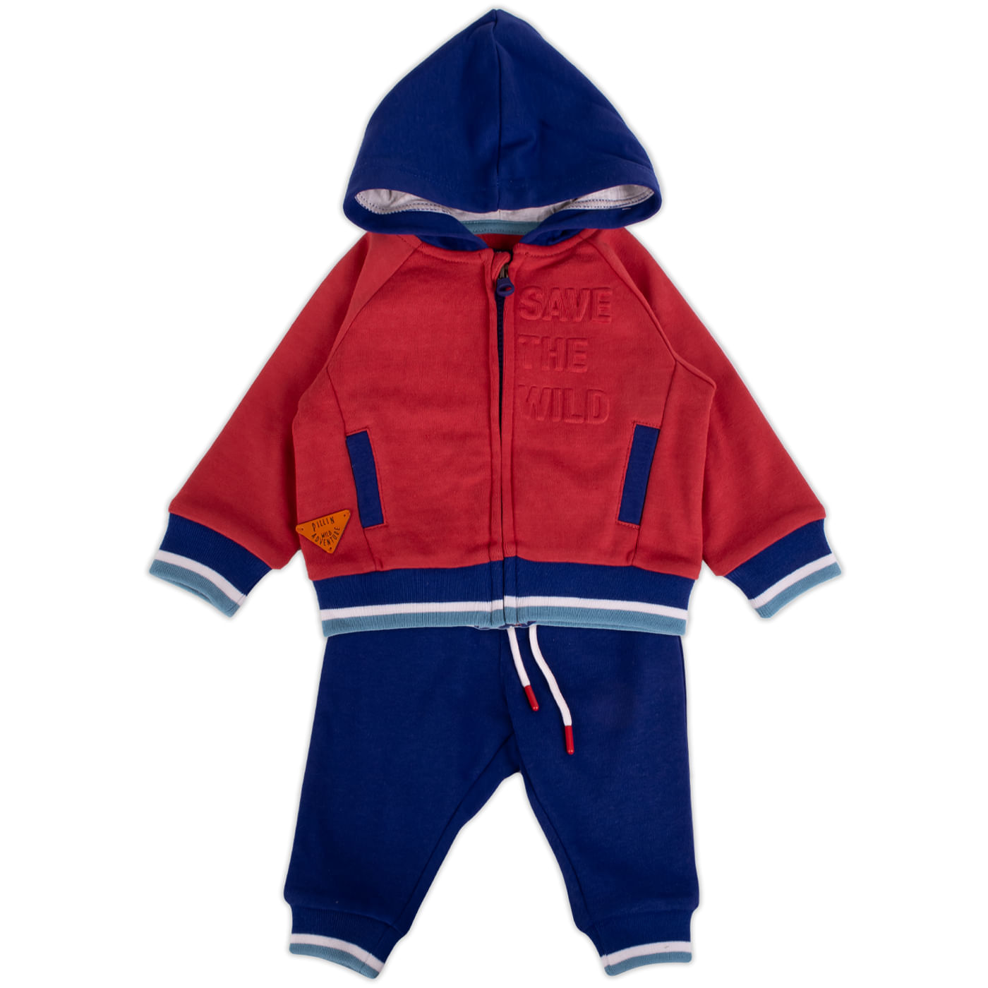 Conjunto Buzo Bebé Niño Rojo