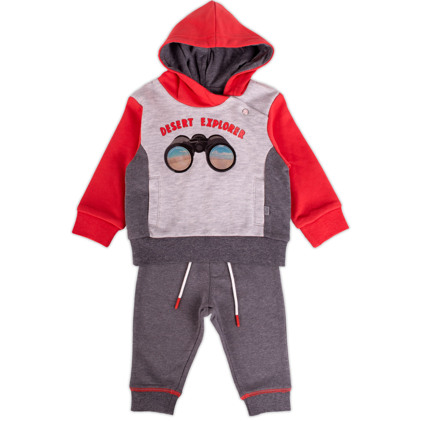 Conjunto Buzo Bebé Niño Rojo