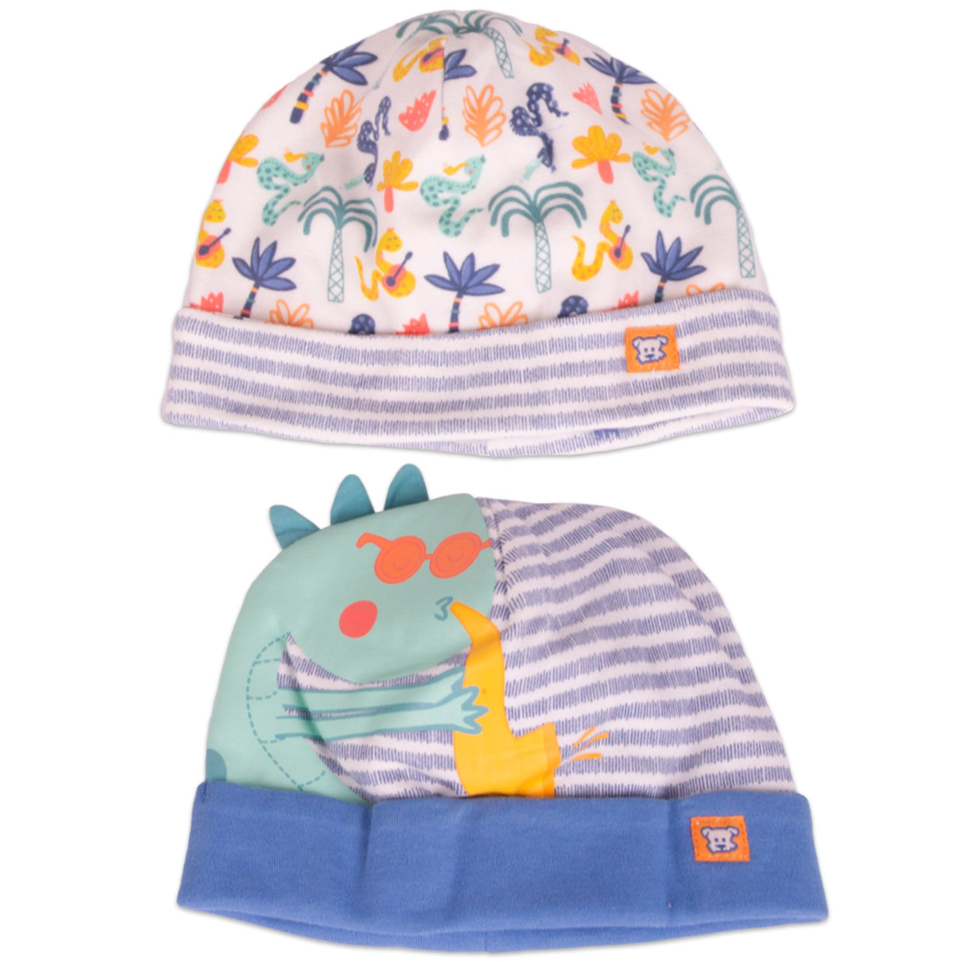 Set 2 pzas Gorro Bebé Niño Multicolor