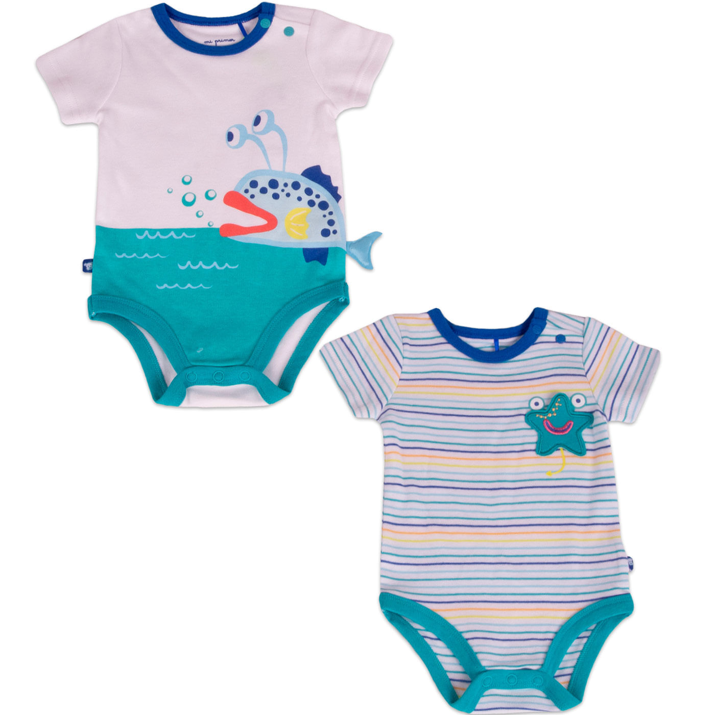 Set 2 pzas Body Bebé Niño Multicolor