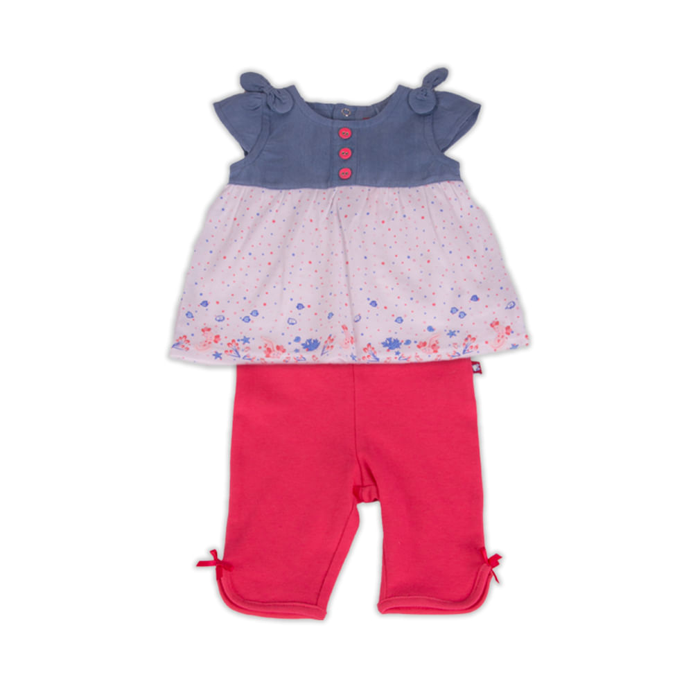 Conjunto Bebé Niña Coral