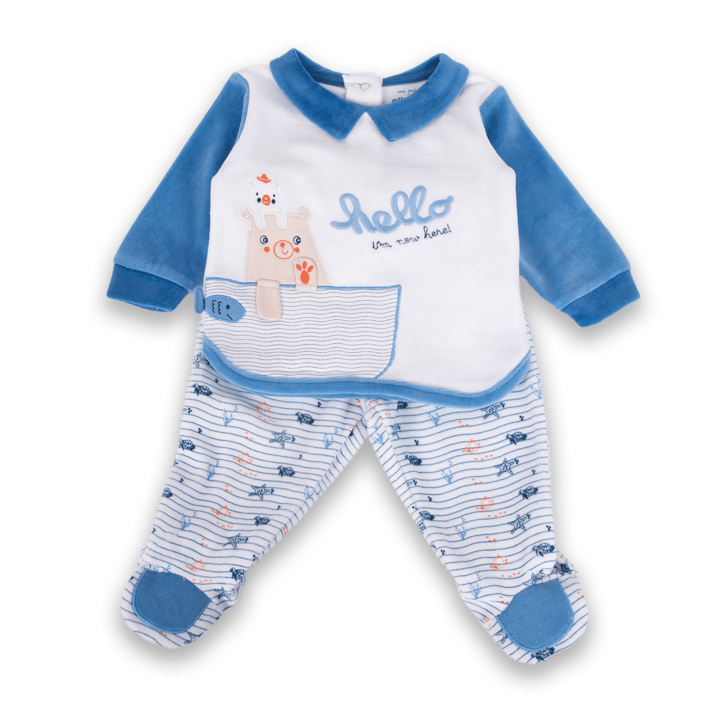 Conjunto Bebé niño Azul eléctrico 