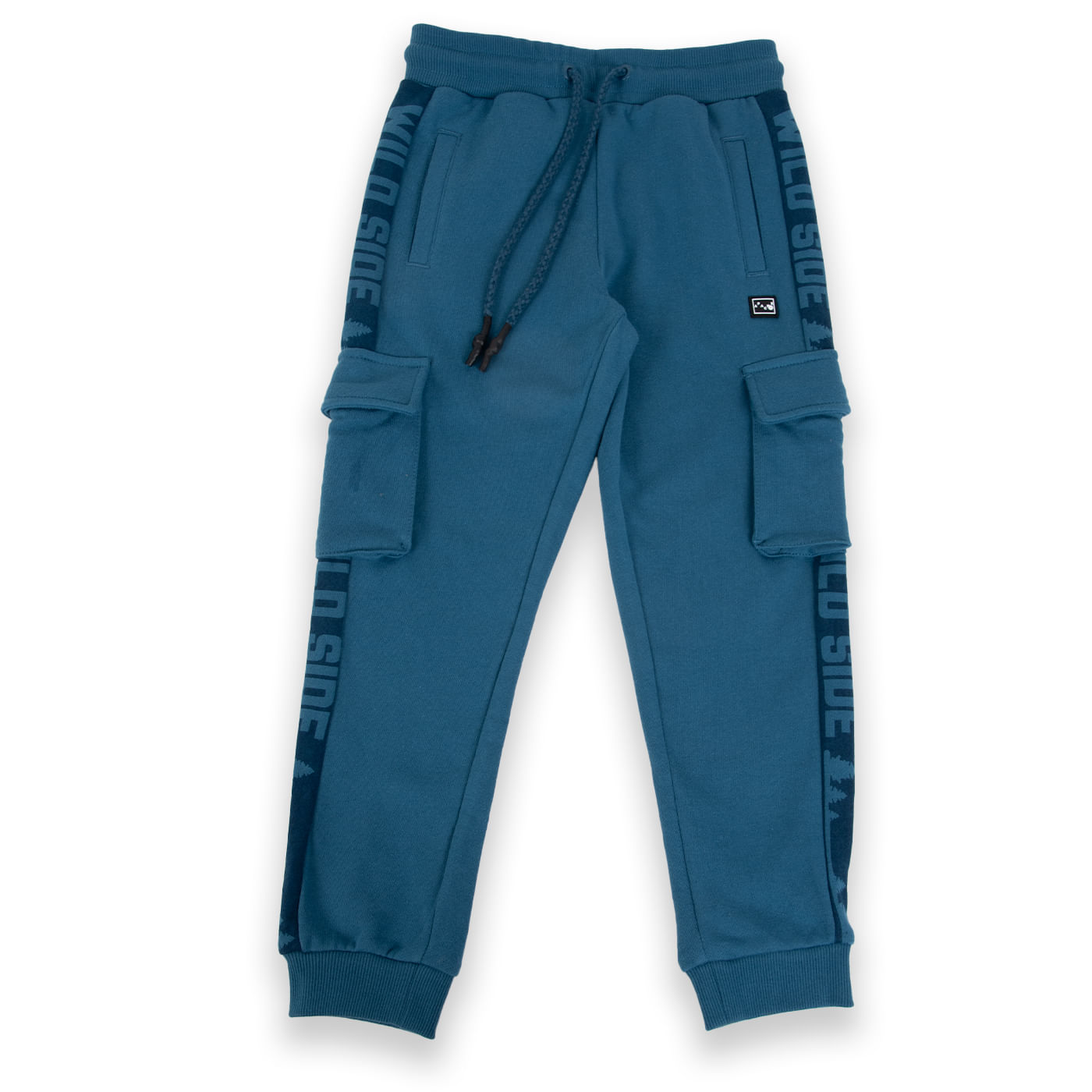 Pantalón Buzo Niño Azul petróleo