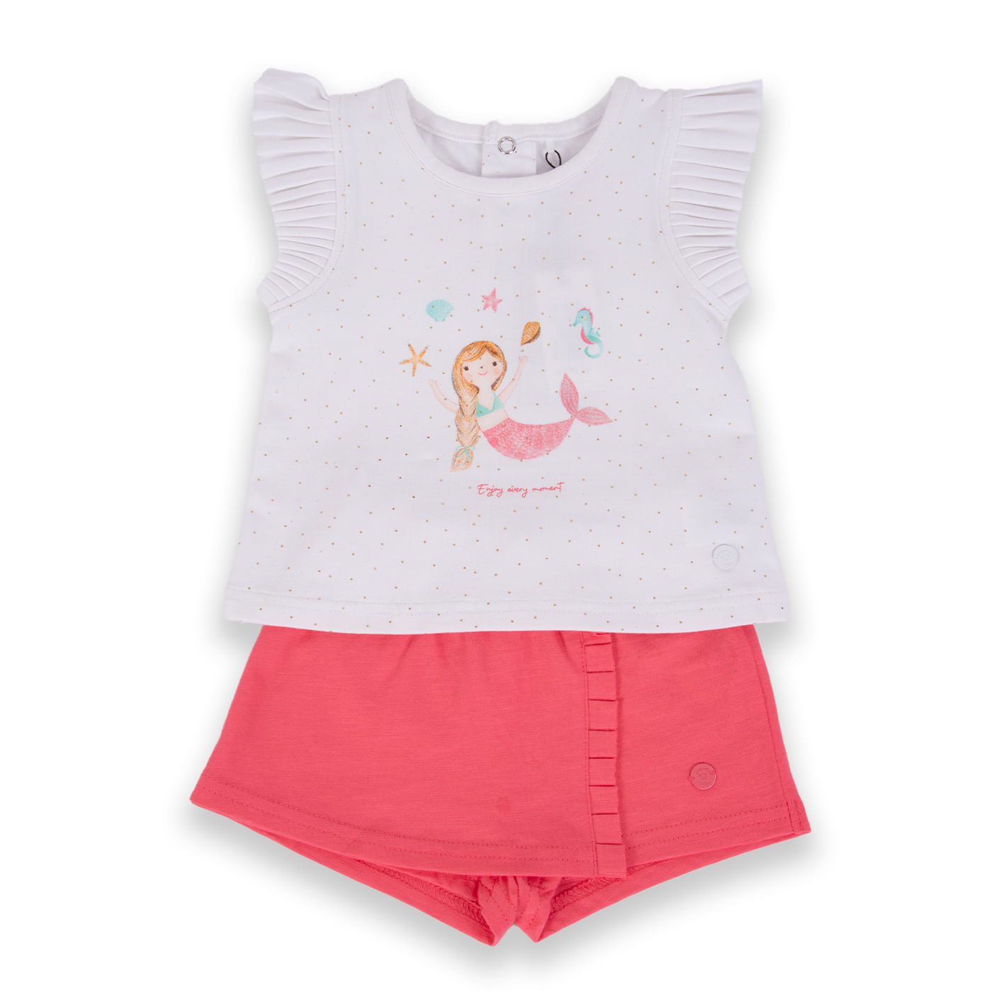 Conjunto Bebé Niña Coral