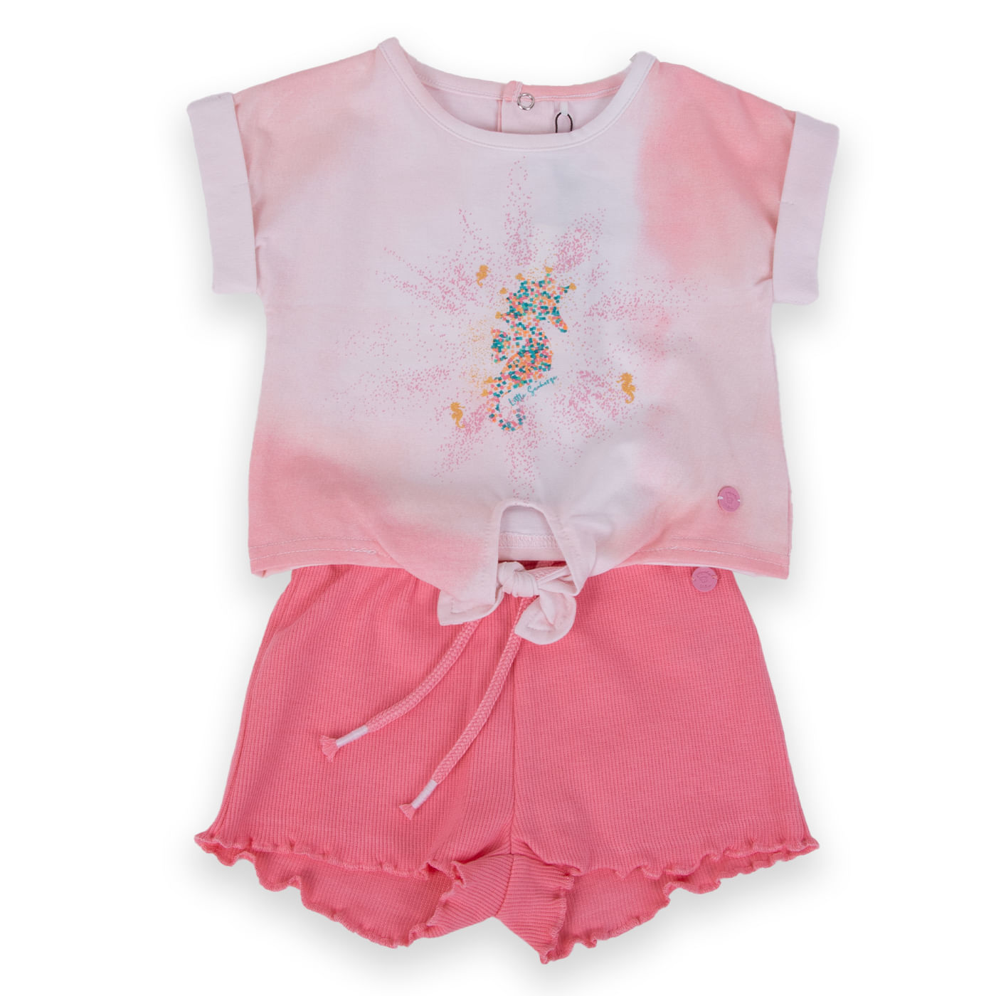 Conjunto Bebé Niña Coral