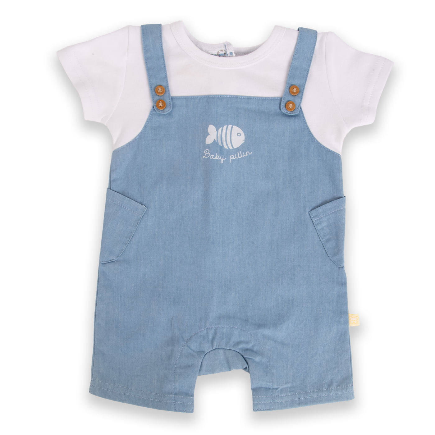 Mameluco Unisex bebé Denim