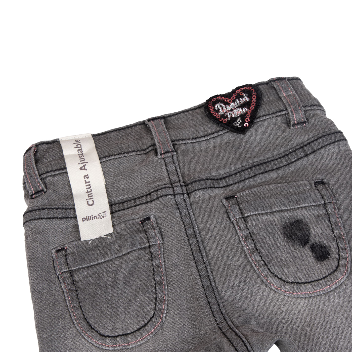 Jeans Bebe Niña - Gris