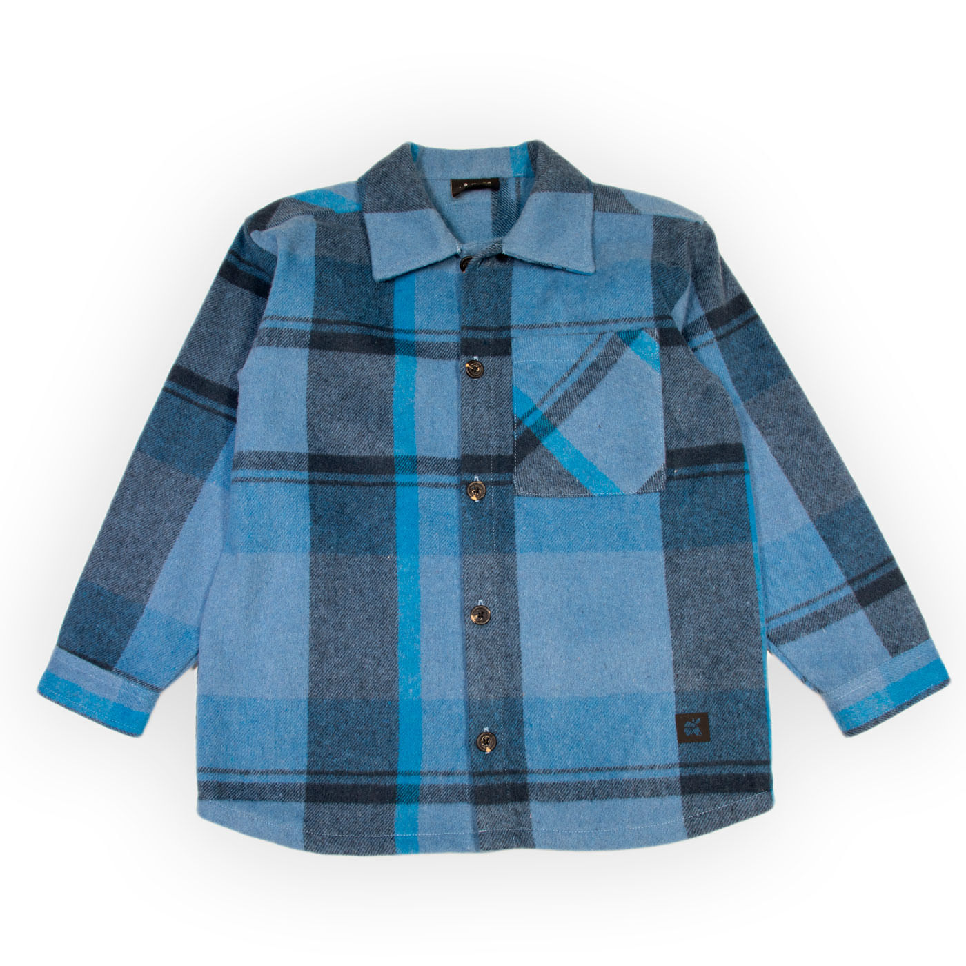 Camisa Nino Azul Pvb822 25azu