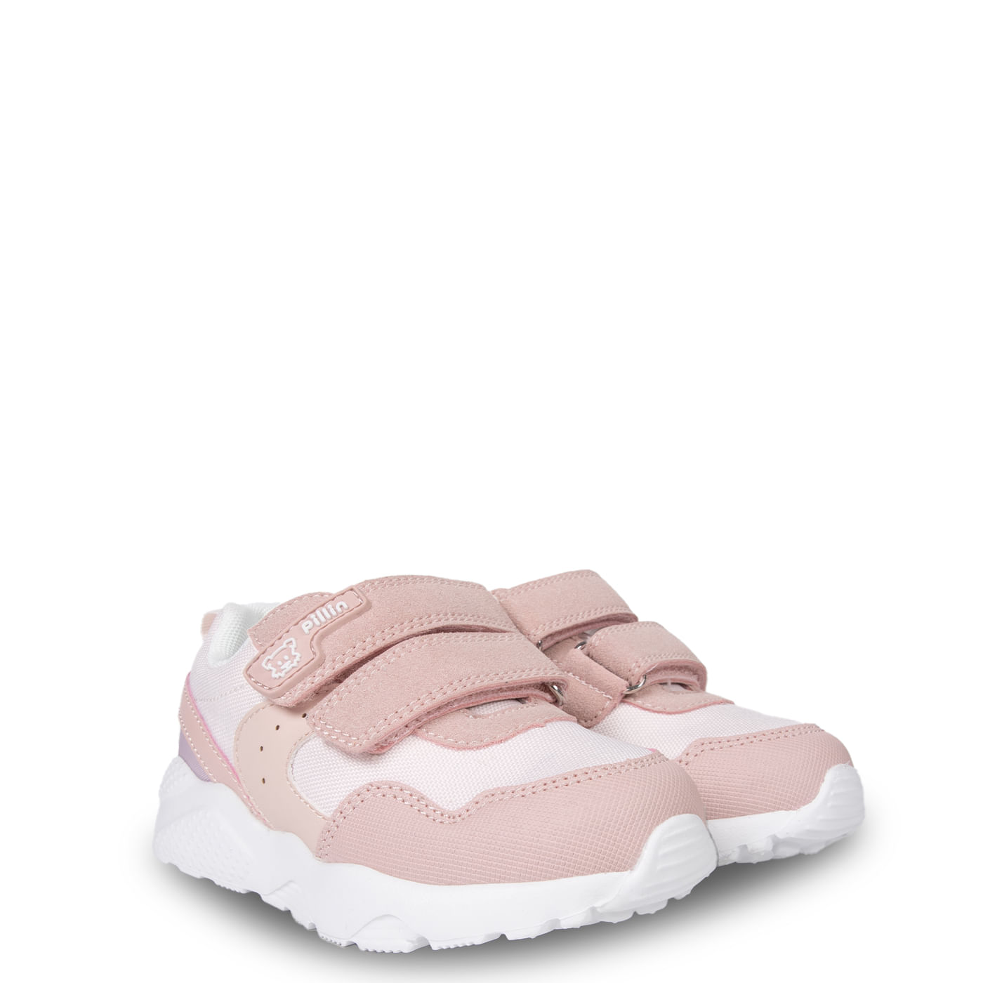Zapatilla Bebé Niña Doble Velcro Ajustable Damasco